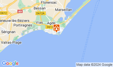 Mappa Cap d'Agde Appartamento 40866