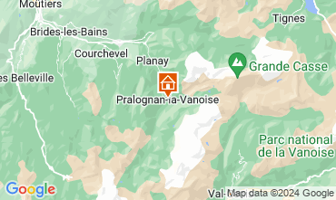 Mappa Pralognan la Vanoise Appartamento 93265