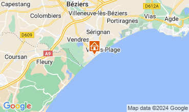 Mappa Valras-Plage Casa 125835