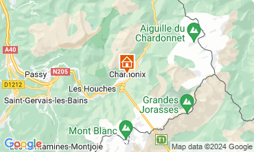 Mappa Chamonix Mont-Blanc (Monte Bianco) Appartamento 127598