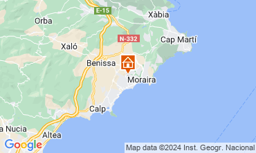 Mappa Moraira Villa  109971