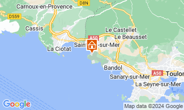 Mappa Saint Cyr sur Mer Villa  93128