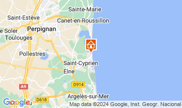 Mappa Saint Cyprien Plage Monolocale 55227