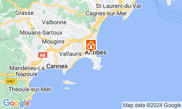 Mappa Juan les Pins Appartamento 68462