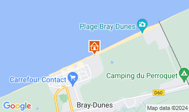 Mappa Bray-Dunes Appartamento 93449