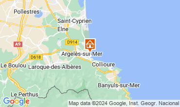 Mappa Argeles sur Mer Appartamento 122909