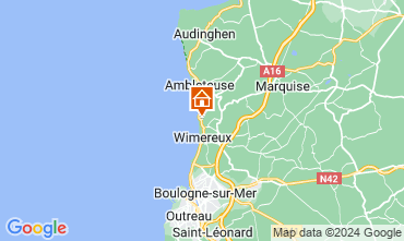 Mappa Wimereux Appartamento 96569