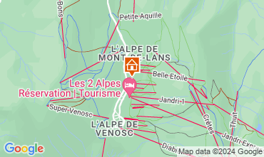 Mappa Les 2 Alpes Appartamento 49434