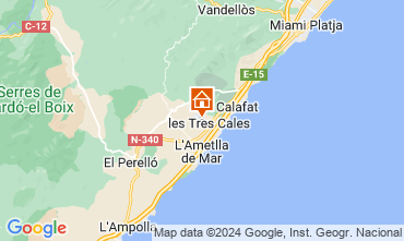 Mappa L'Ametlla de Mar Chalet 126892