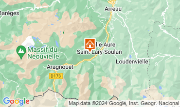 Mappa Saint Lary Soulan Monolocale 14766