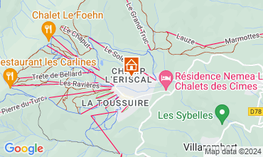 Mappa La Toussuire Appartamento 121143