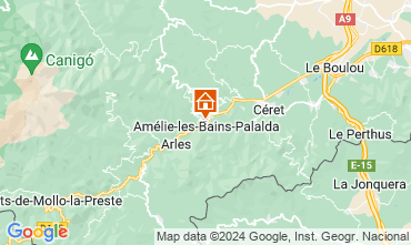 Mappa Amlie-Les-Bains Monolocale 127340