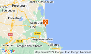 Mappa Saint Cyprien Plage Appartamento 123805