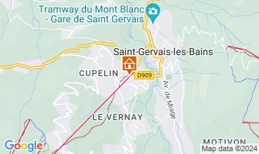 Mappa Saint Gervais Mont-Blanc Appartamento 66844