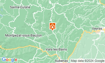 Mappa Antraigues sur Volane Casa 121595