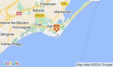 Mappa Cap d'Agde Appartamento 98657