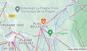 Mappa La Plagne Monolocale 2169
