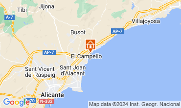 Mappa El Campello Appartamento 124671