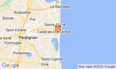 Mappa Canet-en-Roussillon Appartamento 128994