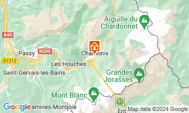 Mappa Chamonix Mont-Blanc (Monte Bianco) Appartamento 126572