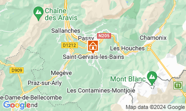 Mappa Saint Gervais Mont-Blanc Appartamento 29903