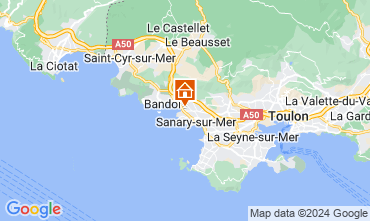 Mappa Sanary-sur-Mer Villa  125686