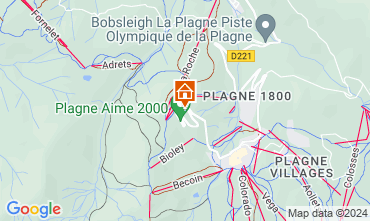 Mappa La Plagne Appartamento 80286