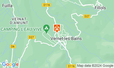 Mappa Vernet les Bains Villa  127709