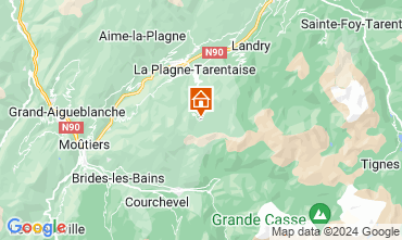 Mappa La Plagne Appartamento 92189