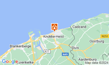 Mappa Knokke-le-Zoute Appartamento 125260