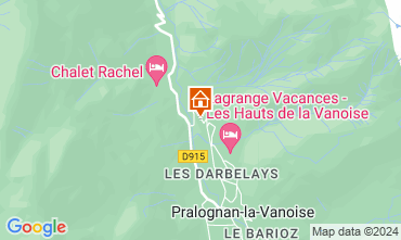 Mappa Pralognan la Vanoise Appartamento 128573