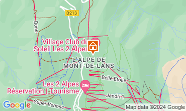 Mappa Les 2 Alpes Chalet 128566