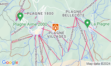 Mappa La Plagne Appartamento 58322