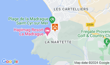 Mappa Saint Cyr sur Mer Monolocale 10292