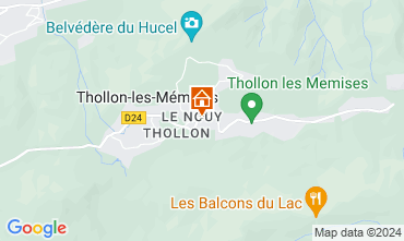 Mappa Thollon Les Mmises Appartamento 116906