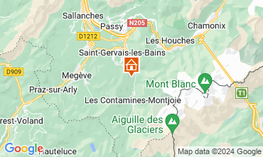 Mappa Saint Gervais Mont-Blanc Appartamento 2560