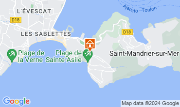 Mappa Saint Mandrier sur Mer Monolocale 84869