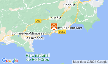 Mappa Rayol Canadel sur Mer Appartamento 10349