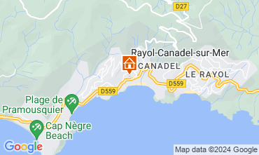 Mappa Rayol Canadel sur Mer Appartamento 10349