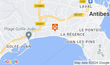 Mappa Juan les Pins Appartamento 82884