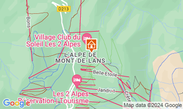 Mappa Les 2 Alpes Appartamento 101201